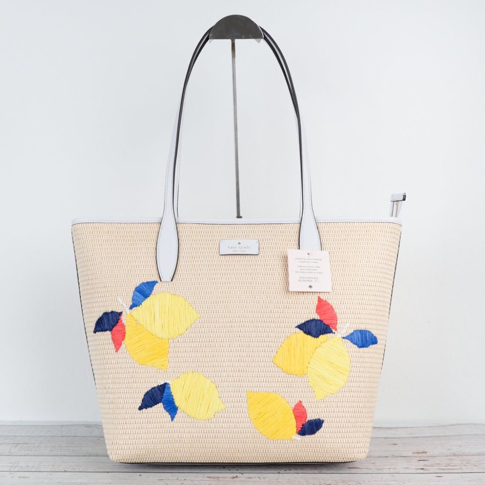 NWT Kate Spade Ash Shaw Lemon Zest Large Tote